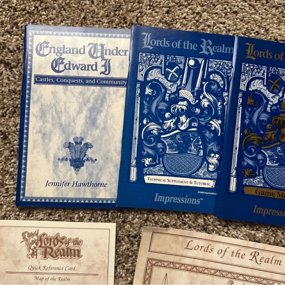 Lords Royal Collection 4 Disc Set Map 5 Manuals Reference Card PC Game